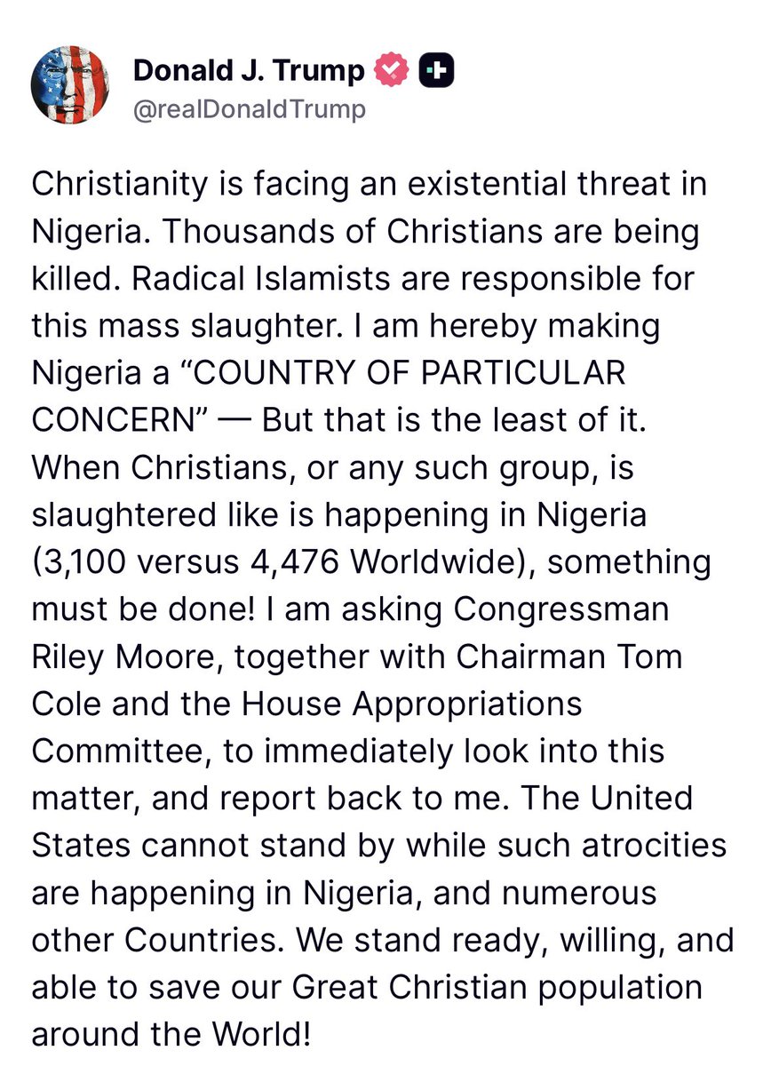 尼日利亚基督徒遭极端分子屠杀危机加剧美国国会呼吁紧急调查与救援 - 1