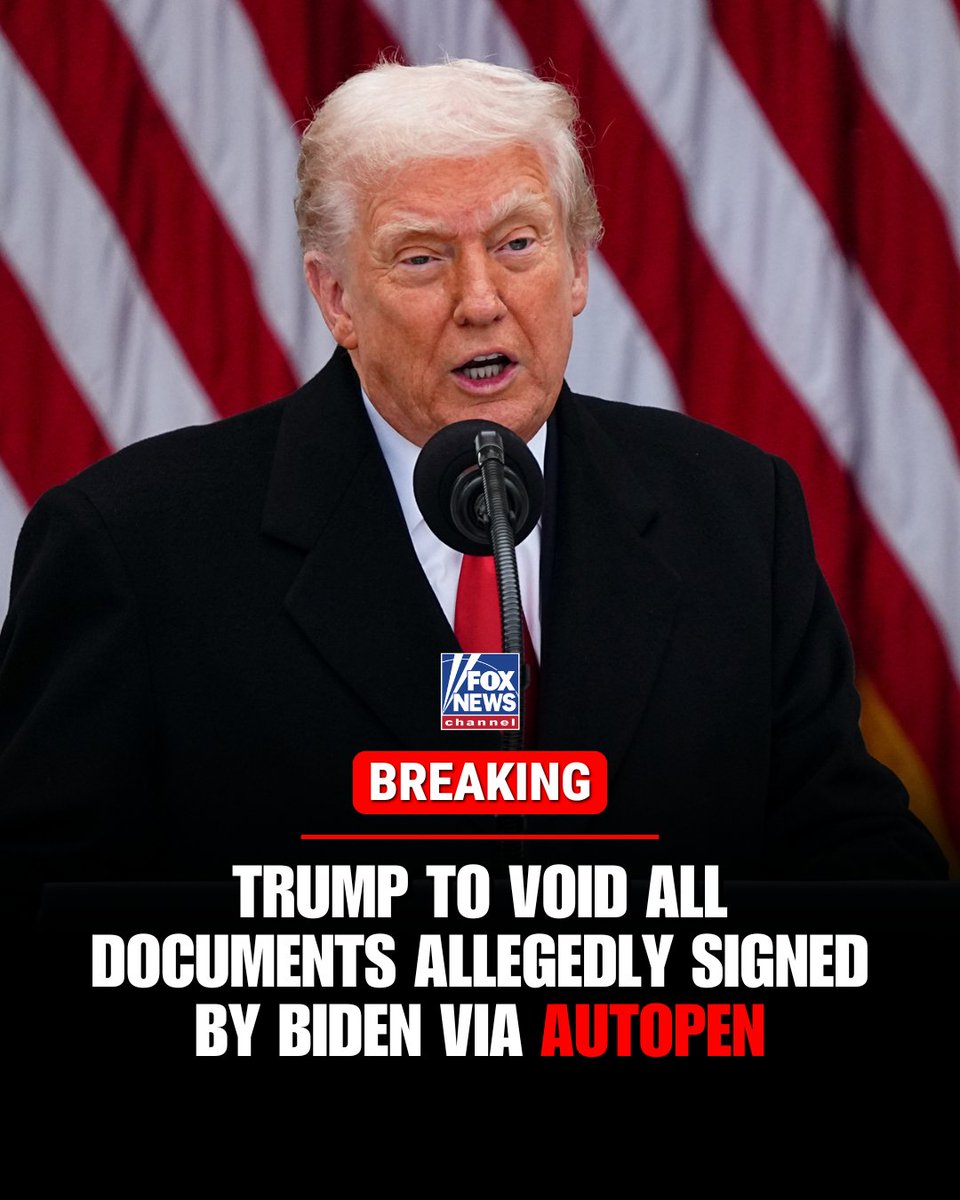 特朗普宣布将废止拜登任内疑由自动签名机签署的大量行政命令和官方文件 - 1