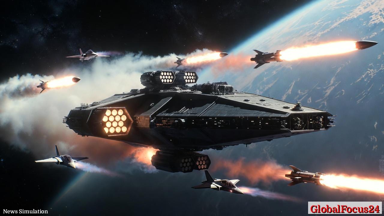 中国发布太空战争新型战舰构想:从轨道发射导弹并部署无人机战机的“星际”级武器系统登场 - 1