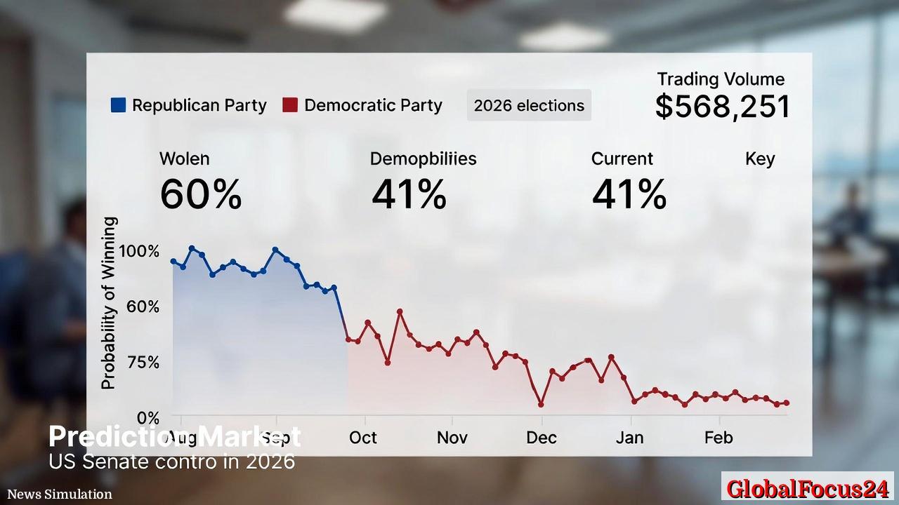 Republicans Hold 60% Chance to Control Senate as Odds Shift with Democrats Rising Ahead of 2026 Elections - 1