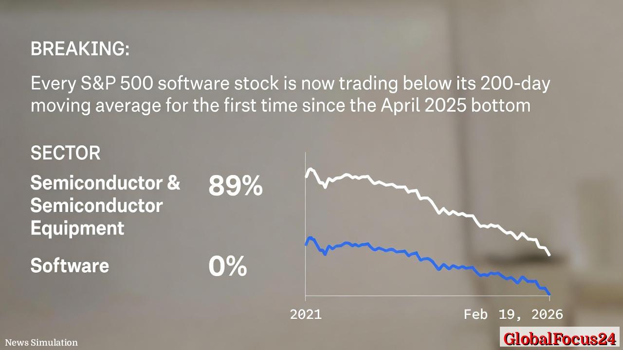 Semiconductor Rally Leaves Software in the Dust as 89% of Chip Stocks Trade Above 200-Day Average While Software Plunges to 0% - 1
