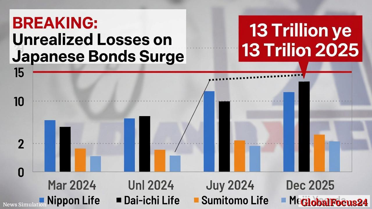 Japanese Life Insurersâ Bond Losses Soar to Record „13.2 Trillion as Yields Climb - 1
