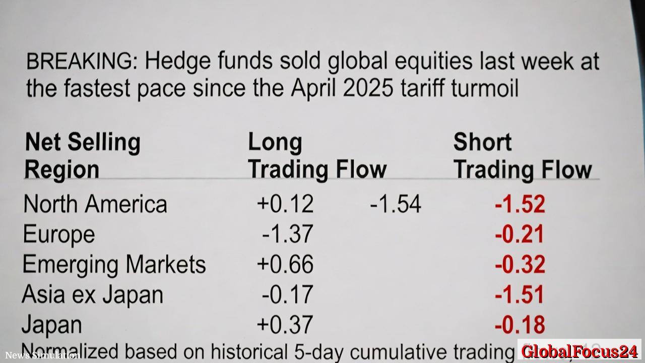 Hedge Funds Dump Global Stocks at Fastest Rate Since 2025 Tariff Turmoil - 1
