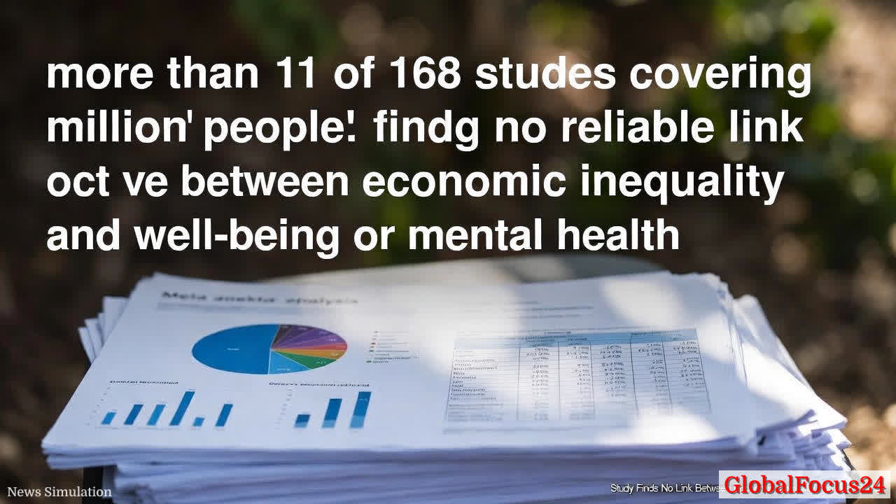 全球性研究稱經濟不平等與幸福感無直接關聯,心理健康與生活滿意度並非由財富差距決定 - 1