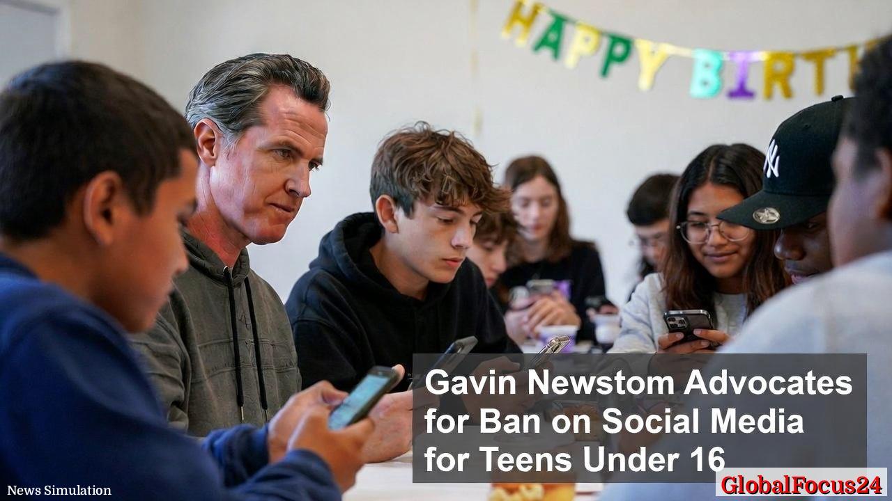 纽森提议禁止16岁以下青少年使用社交媒体 - 1
